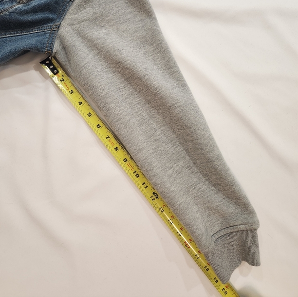 Amnesia Denim Sweatshirt Jacket - Picture 14 of 16